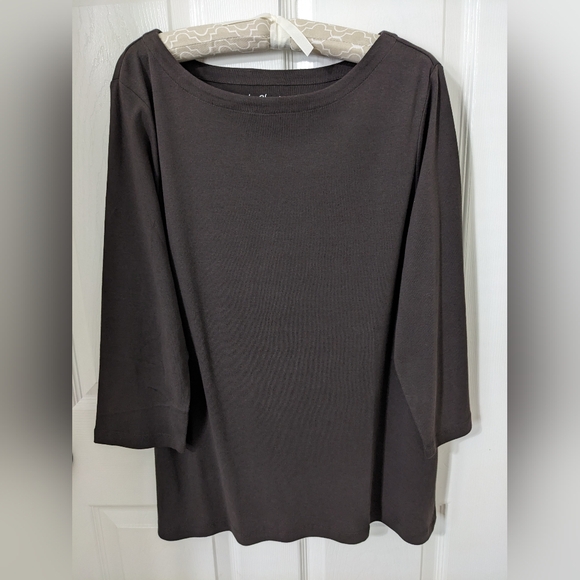 Chico's Tops - ~ SOLD ~ Chico's Women's Boatneck Top 3/4" Sleeves Size 3 NWOT